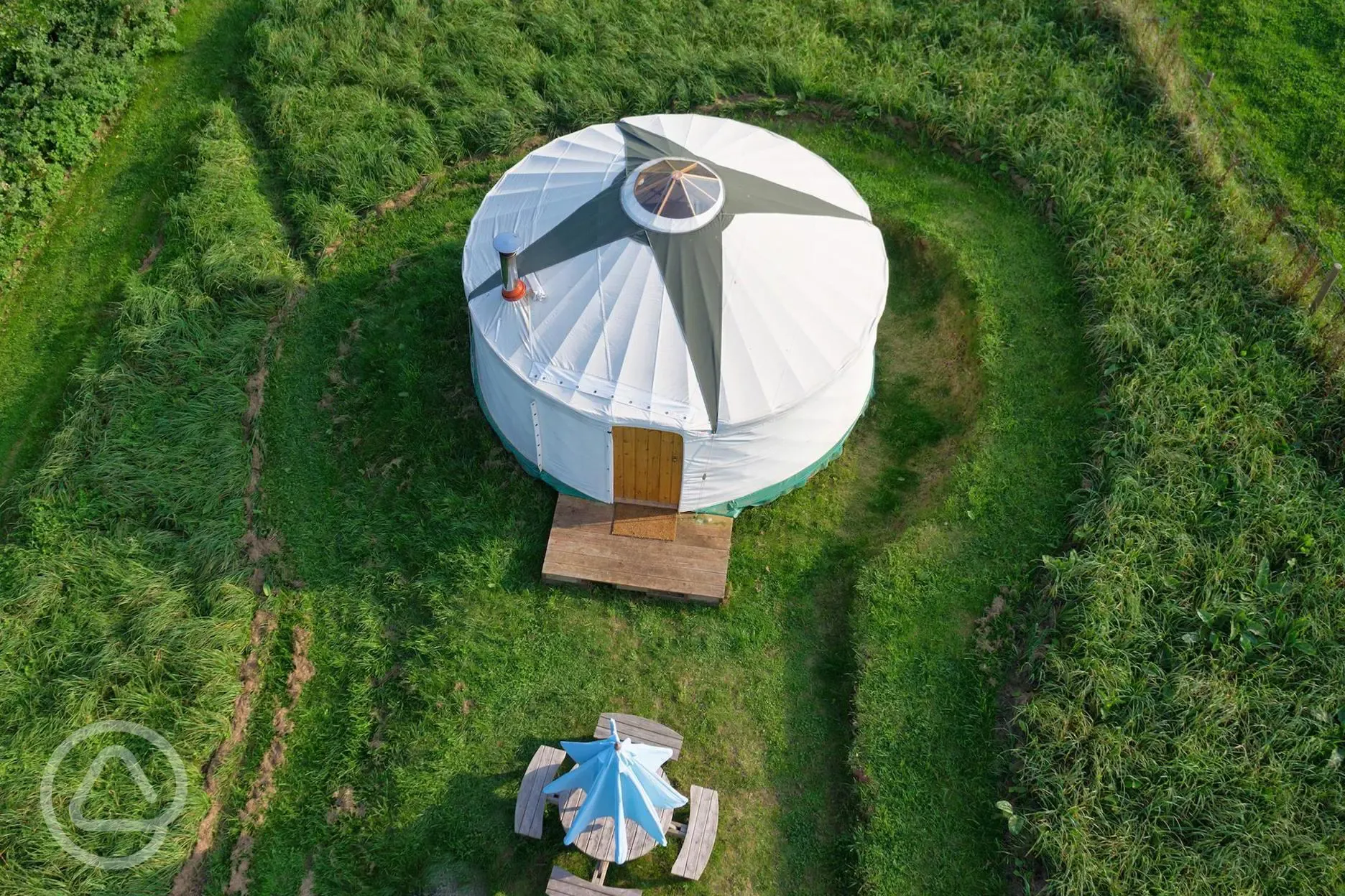 Yurt aerial 