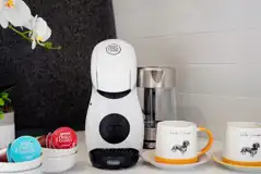 Coffee machines inside the glamping pods