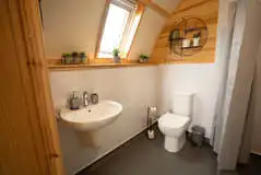 Accessible large glamping pod ensuite wetroom