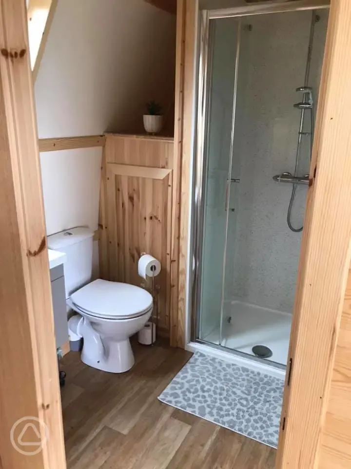 Wigwam pod ensuite bathrooms