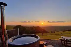 Sunset from the hot tub