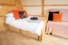 Glamping pod interior