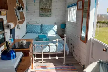 Seaside Hut interior