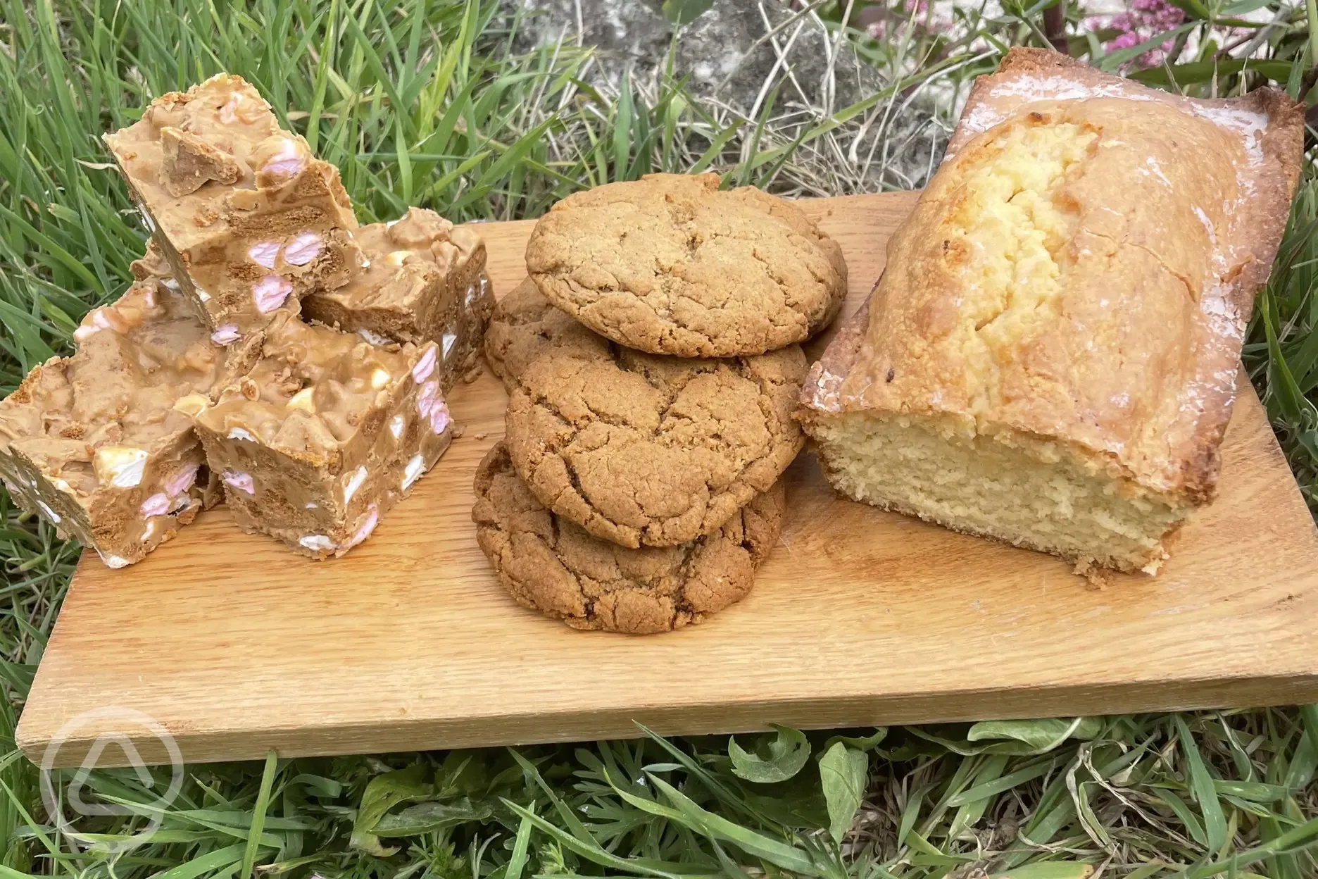 Locally made cake available in the shop