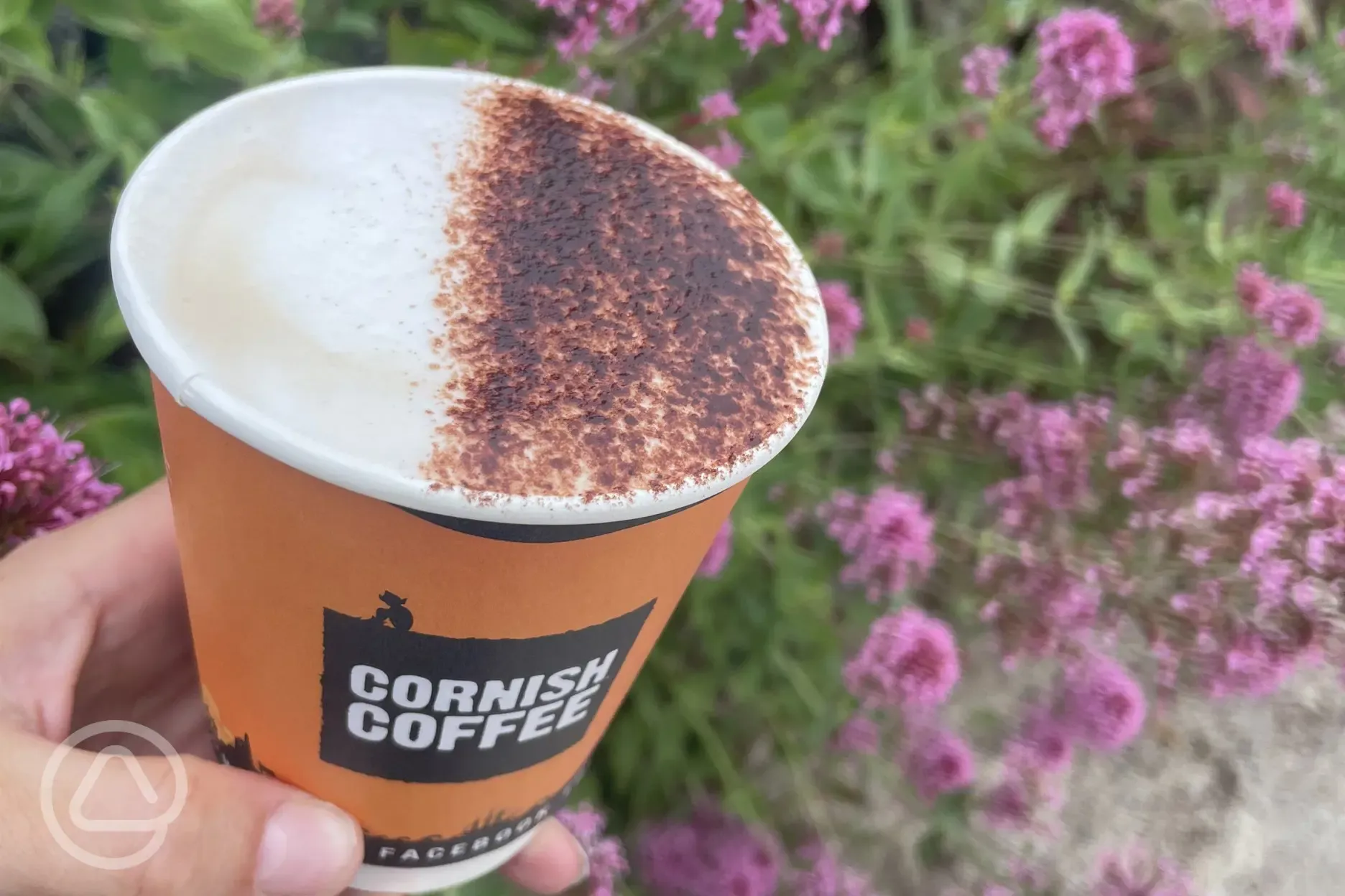 Barista coffee available at the caravan park 