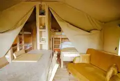 Safari tent interior