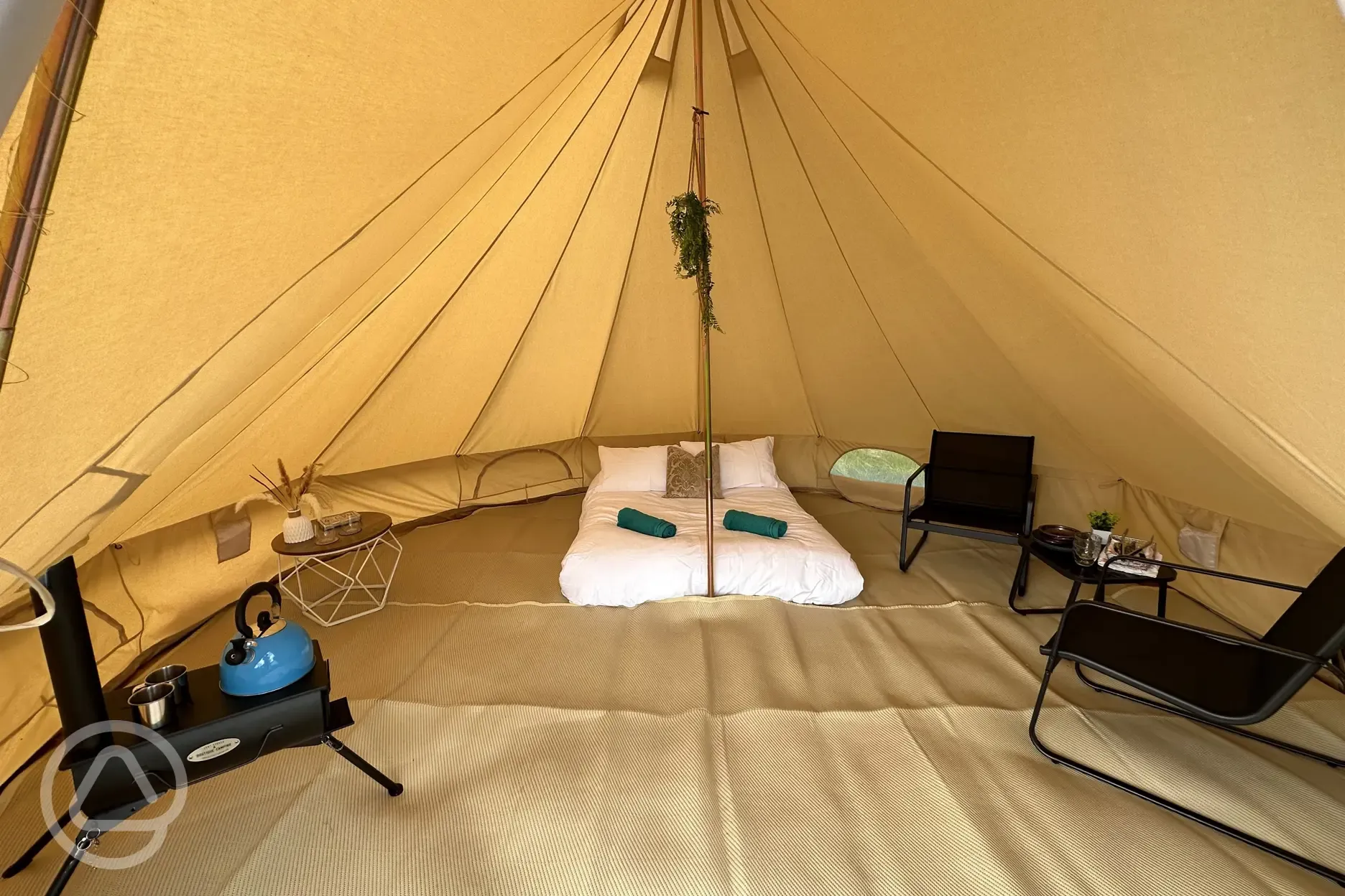 Bell tent interior