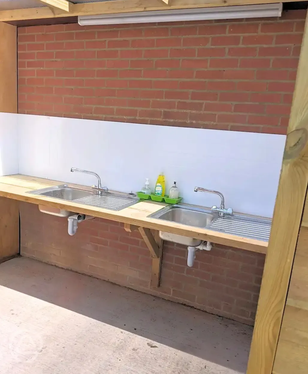 Washing up area