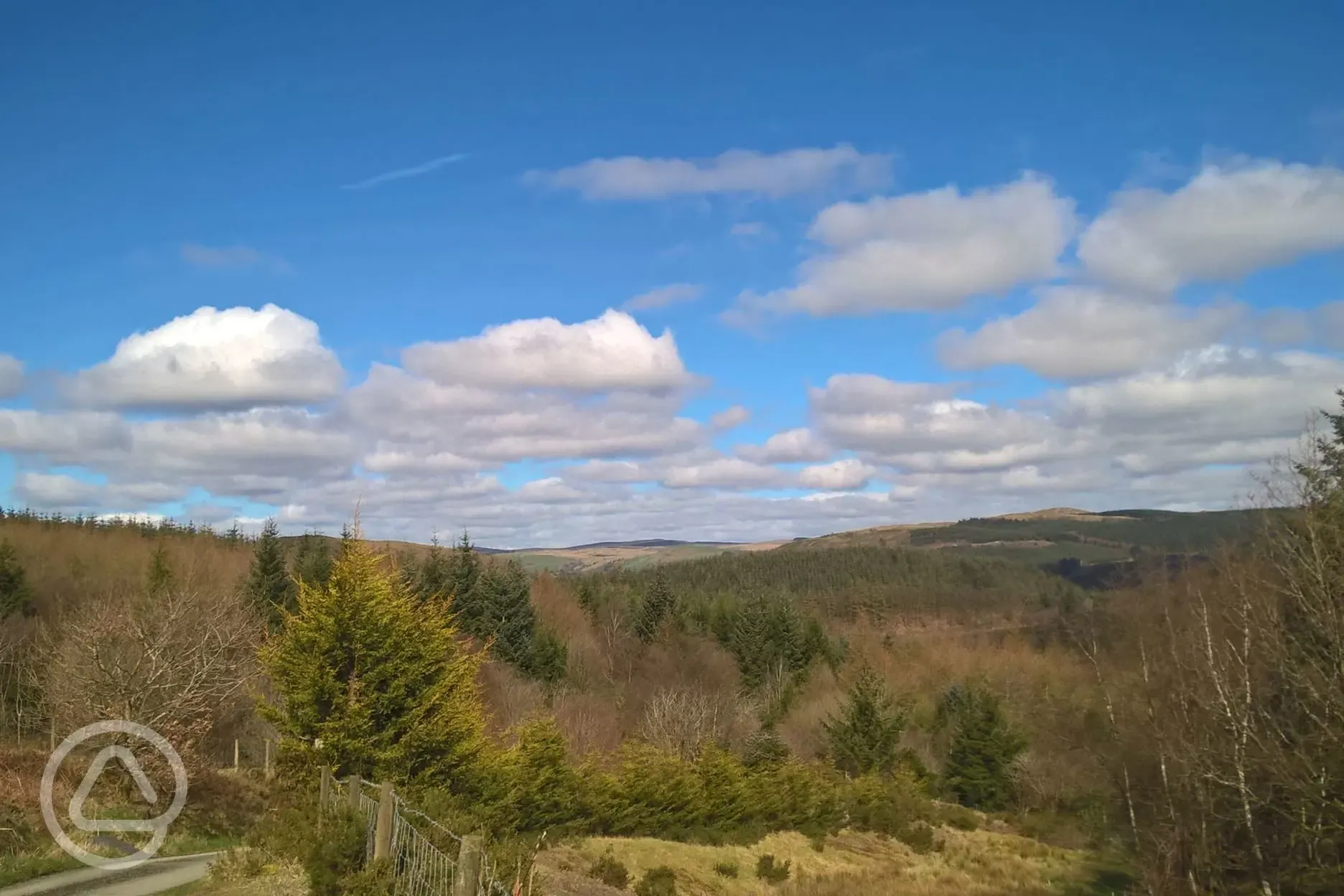 Countryside around the site