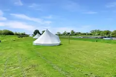 Furnished 5m bell tents at Oakwood Marina