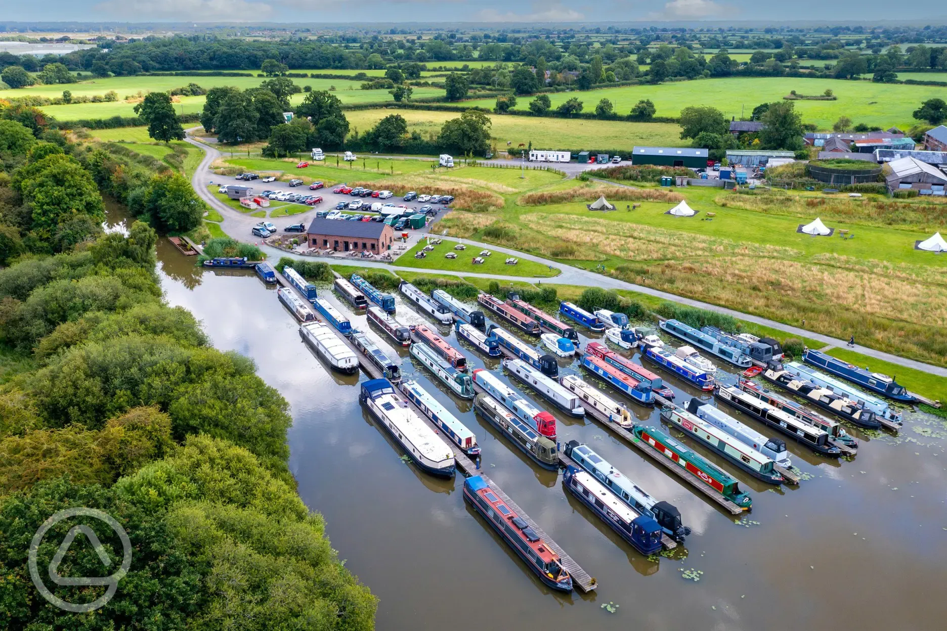 Aerial of the marina