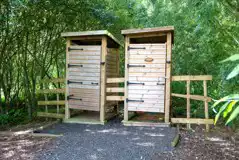 Shower shacks at Oakwood Marina Shower shacks at Oakwood Marina