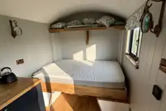 Double bed in the shepherd's hut (bedding and towels provided)