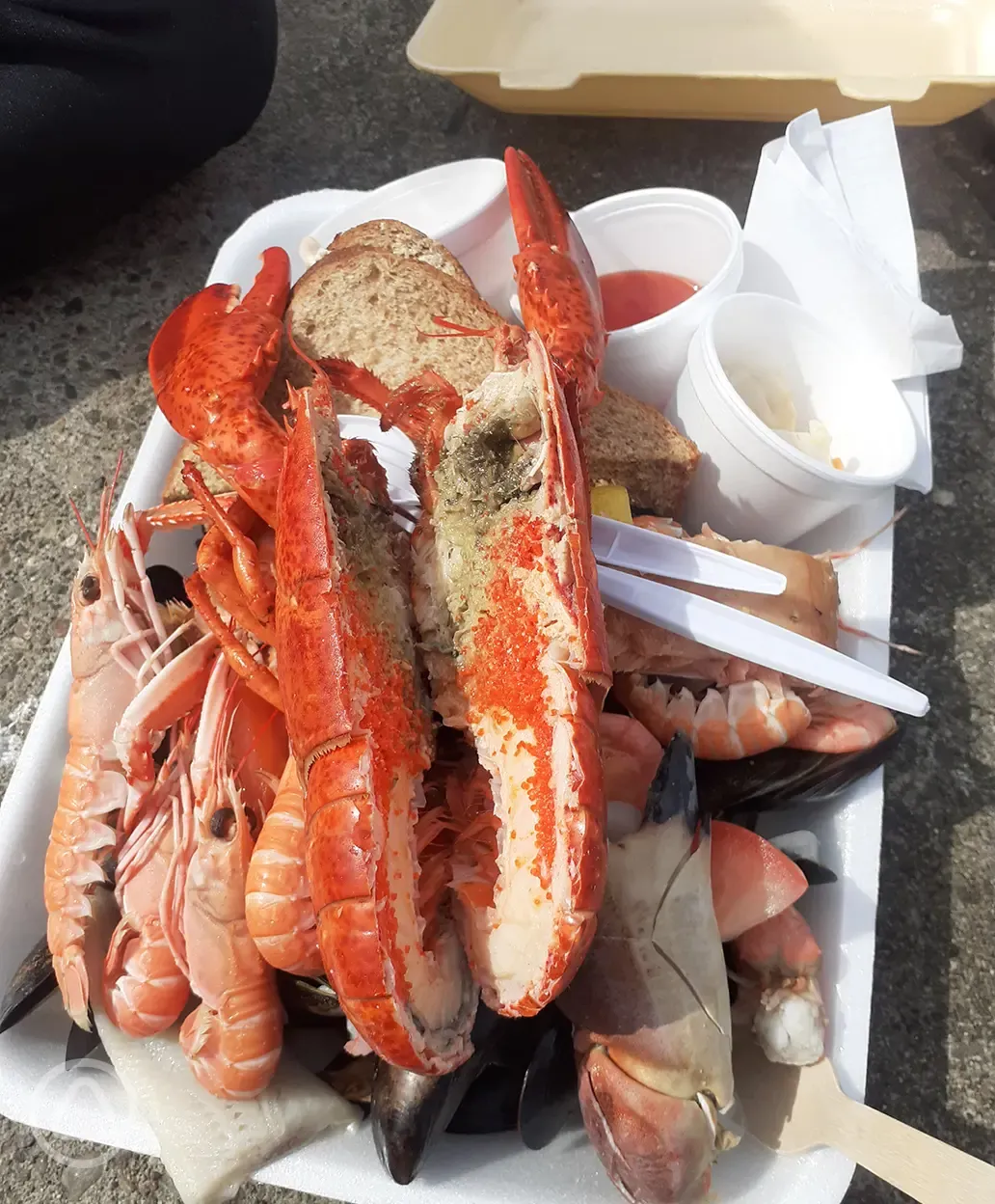 Food available from Oakwood Marina