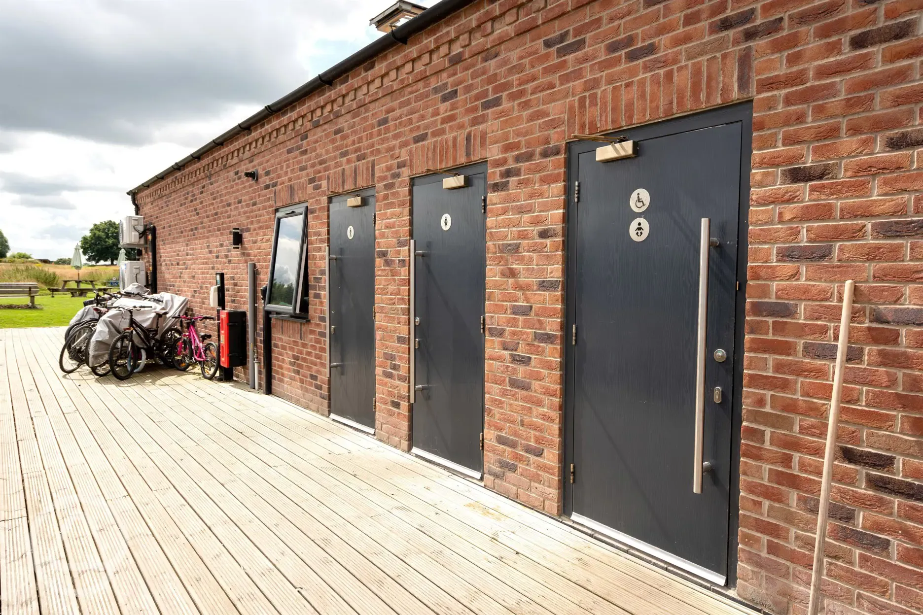Shared facilities block at Oakwood Marina