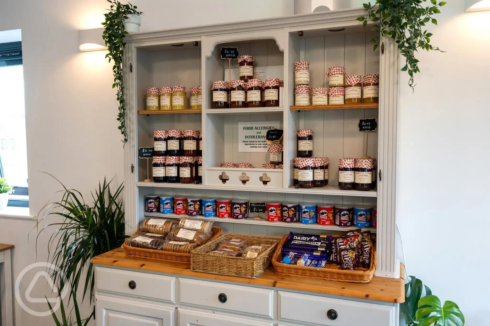 Oakwood Marina's tearoom interior