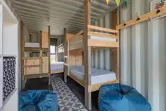 Glamping cabin with a cabin bed and bunks Glamping cabin with a cabin bed and bunks