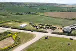 Aerial of Camp Tapnell on the Isle of Wight
