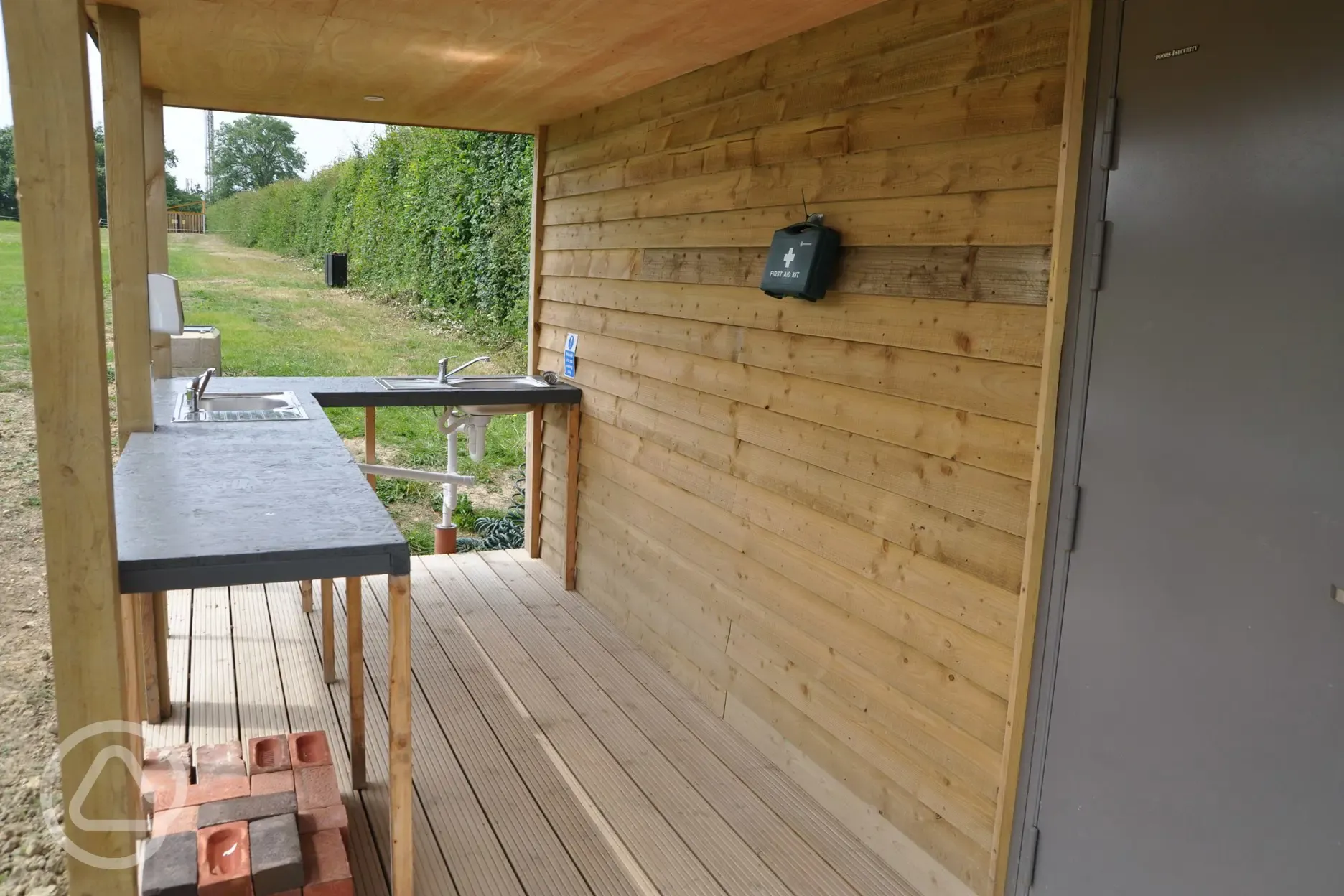 Washing up area