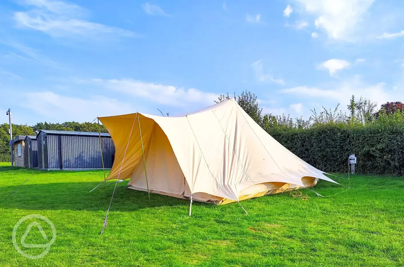 Large electric grass pitch