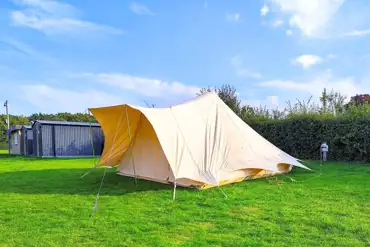 Large electric grass pitch