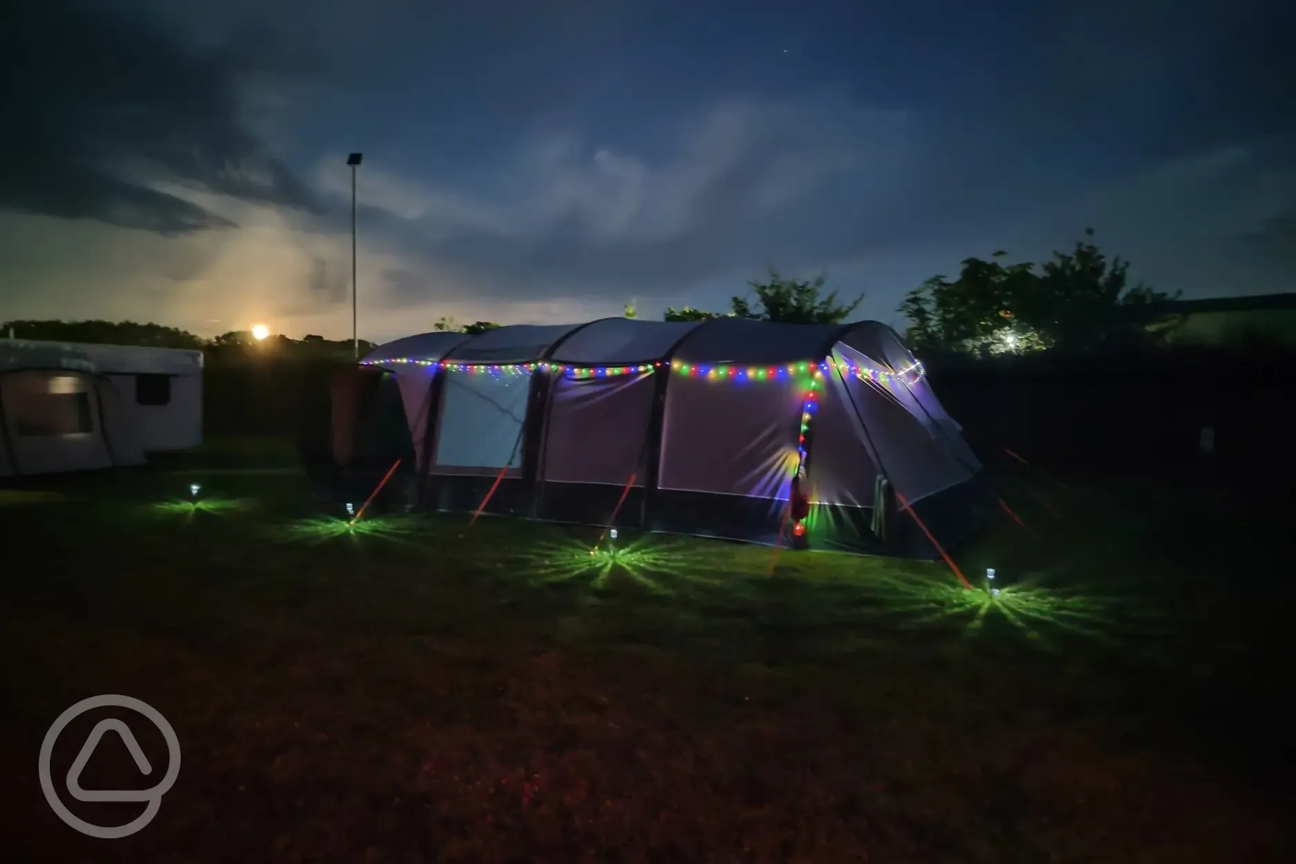 Campsite at night