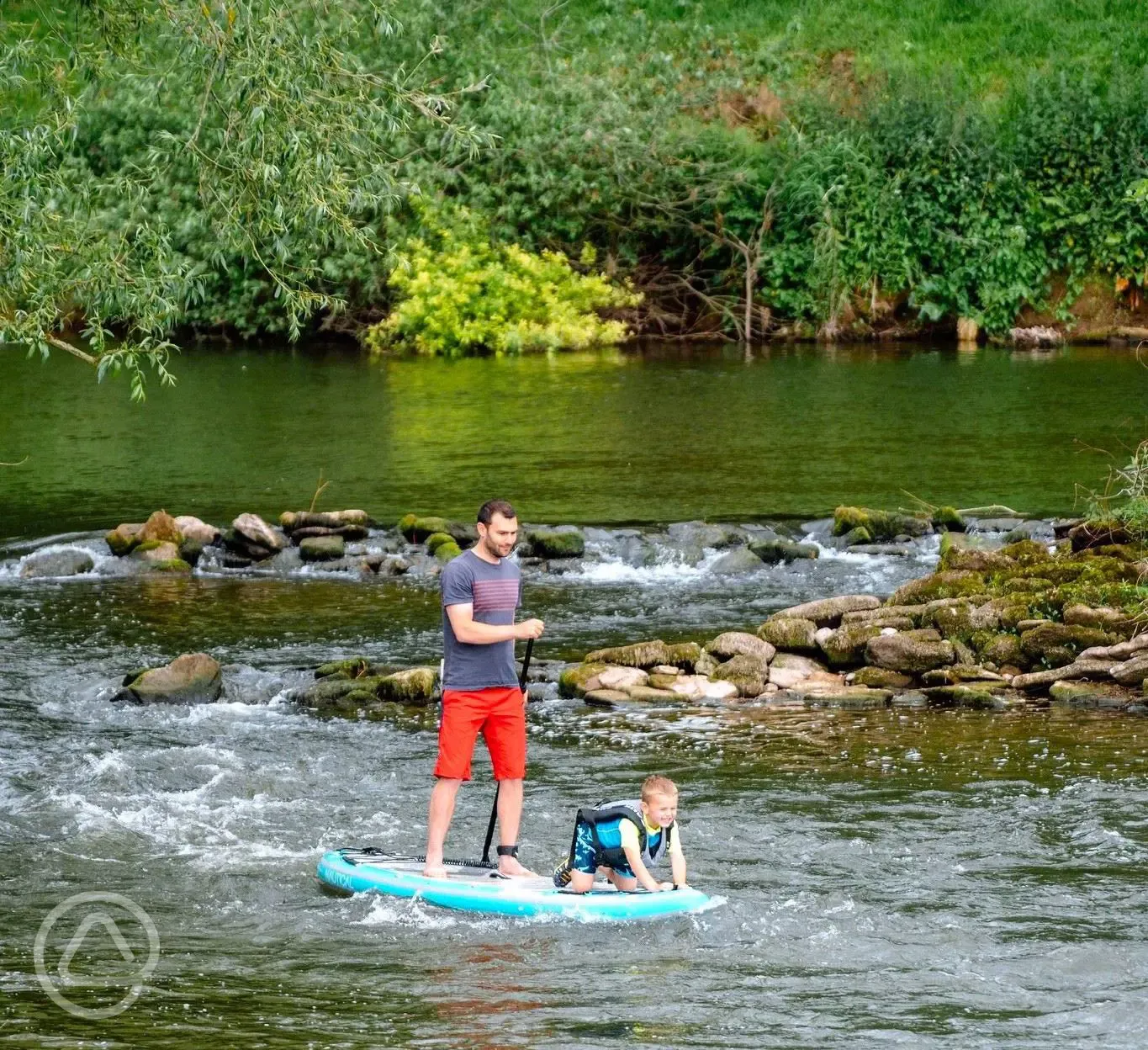 Paddleboarding on the River Wye