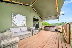 Safari tent decking Safari tent decking