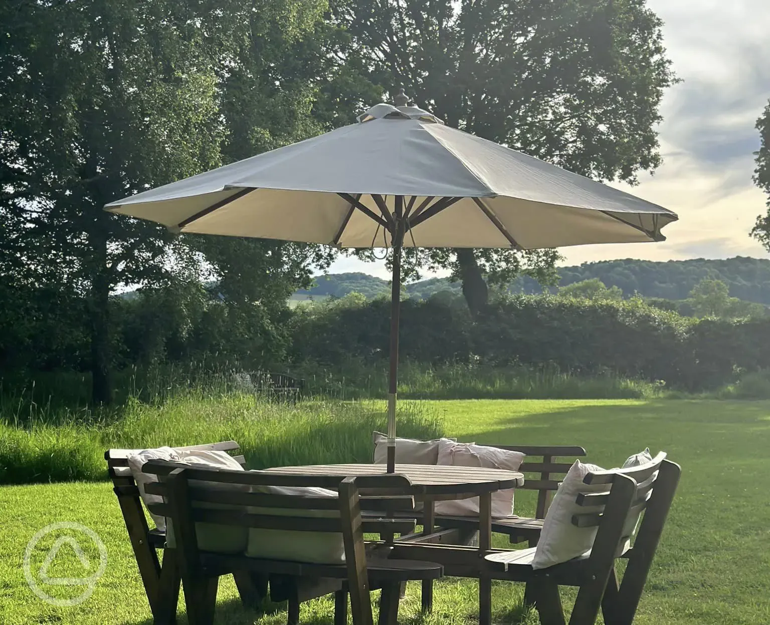 Seating by the wildlife pond