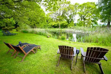 Seating by the wildlife pond