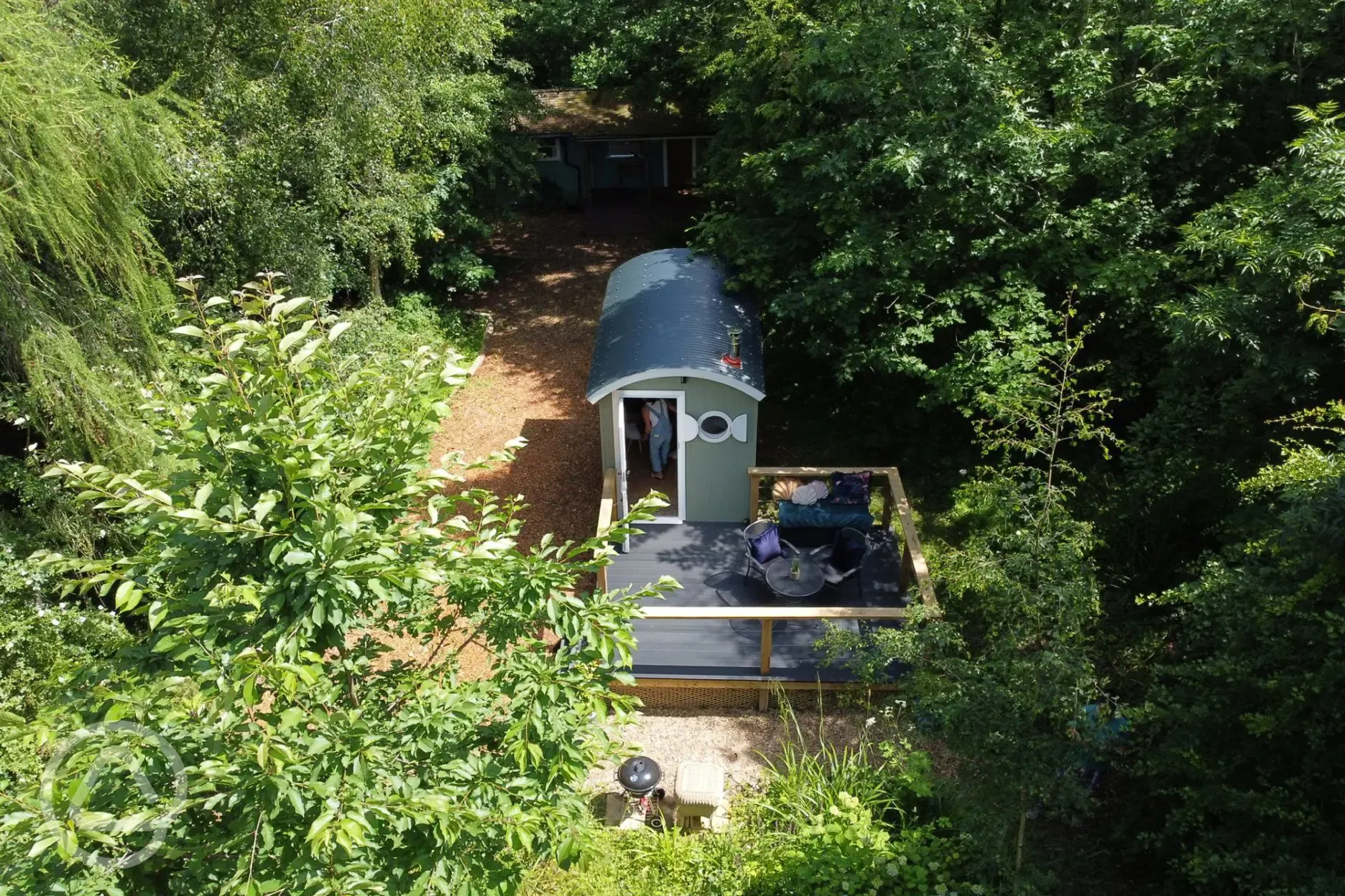 Aerial of the shepherd's hut