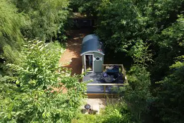 Aerial of the shepherd's hut