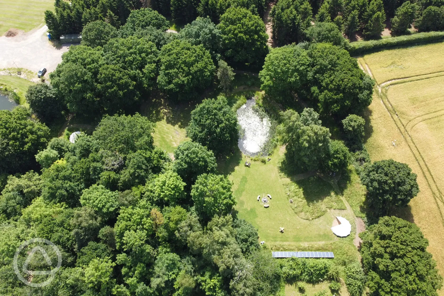 Aerial of the site