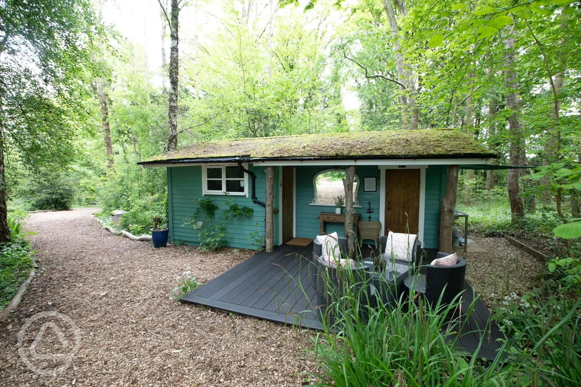 Communal kitchen with outdoor seating 