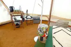 Bell tent mini kitchen corner