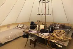 Wolf bell tent interior