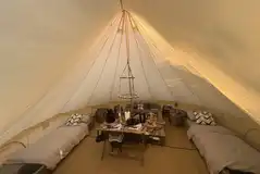 Wolf bell tent interior