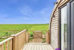 The Stag Hoose view from pod and outdoor decking 