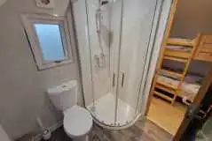 The Stag Hoose ensuite bathroom with a toilet and shower