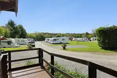 Caravans on the rally pitches with a 16 amp hook up