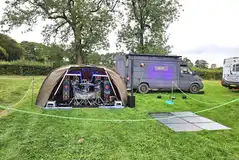 Large tent on a grass pitch