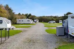 Electric hardstanding pitches (4m x 8m) at Ashbourne Touring and Camping Park