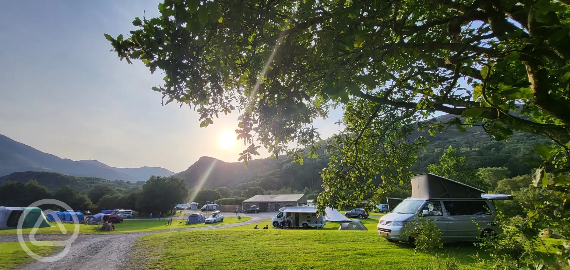 Overview of the camping field