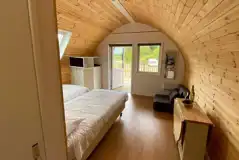 Glamping pod interior - universally accessible