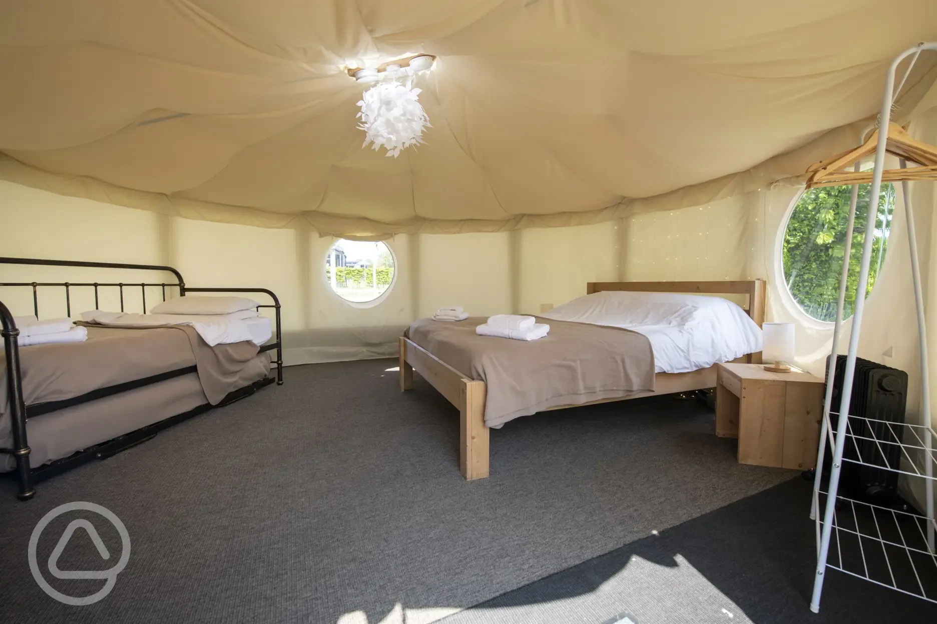 Yurt interior