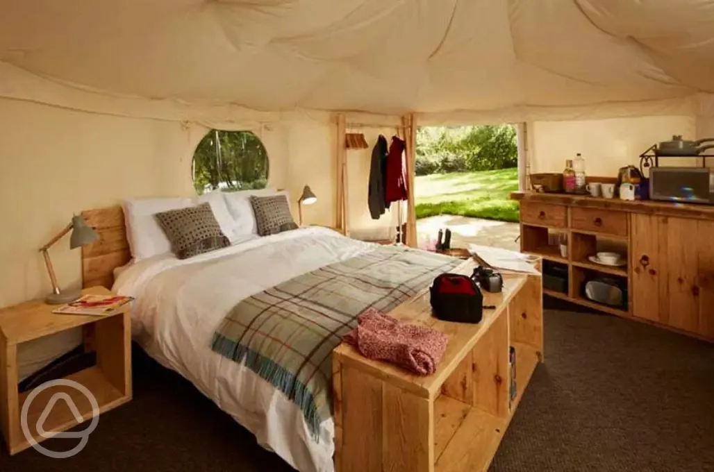 Yurt interior