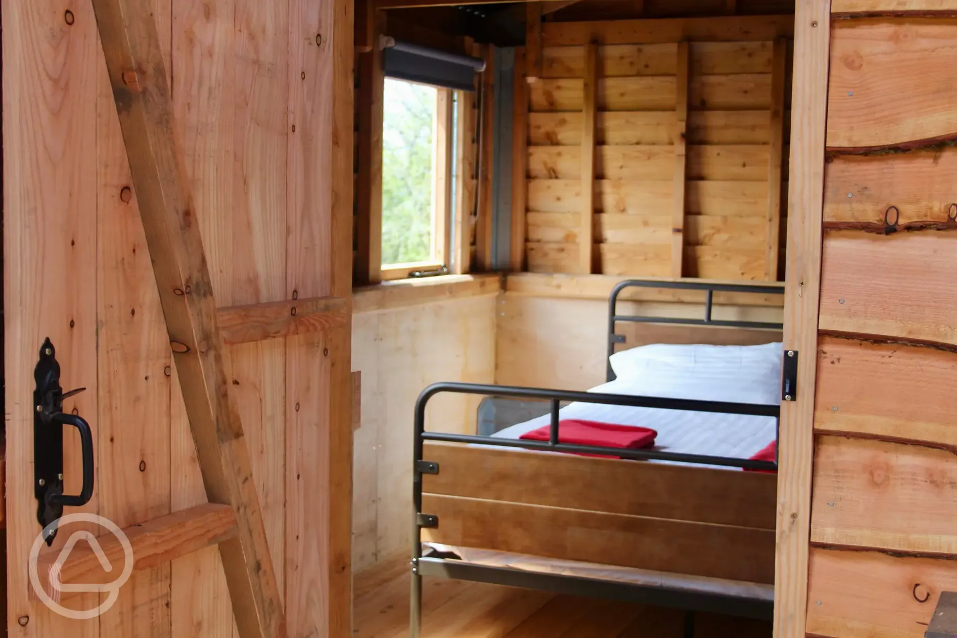 Eco cabin bedroom