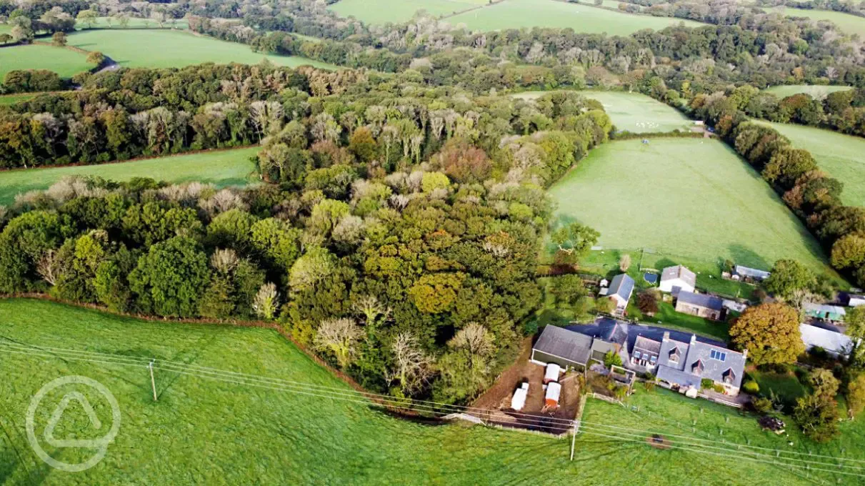 Campsite aerial