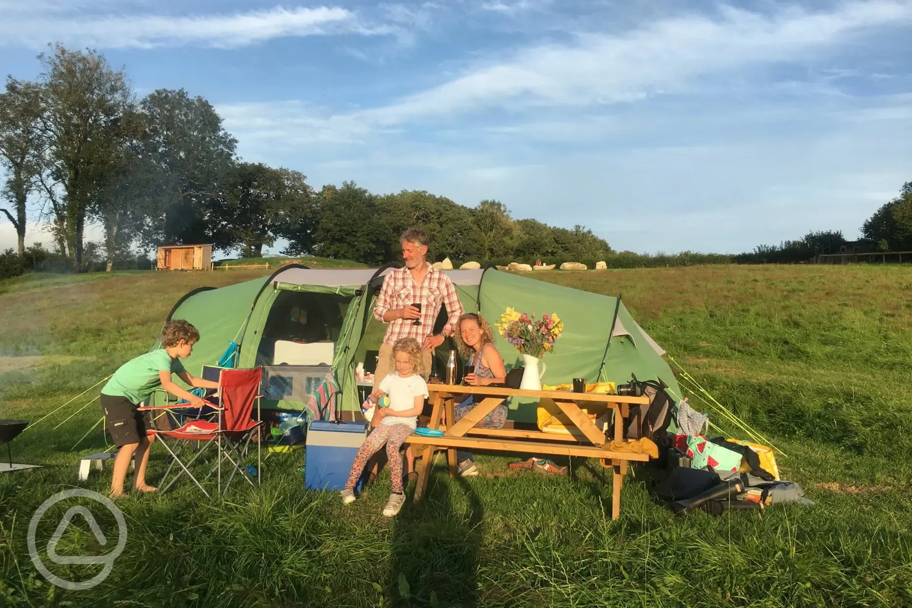 Grass meadow pitches