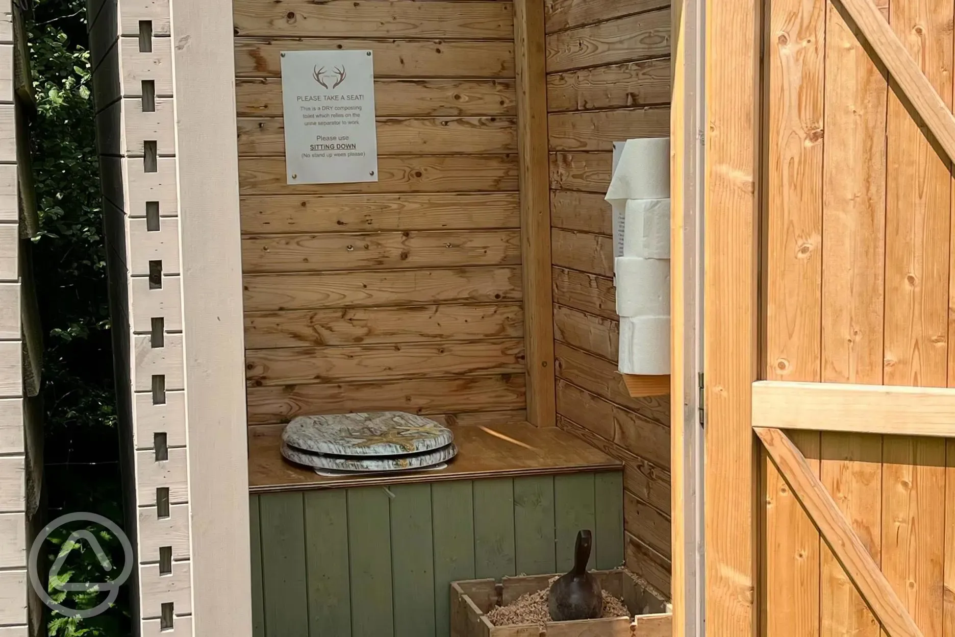 Compost toilet at Giddy Farm